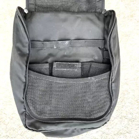 LL Bean Travel Toiletry Bag Caddy Hanging Personal Organizer Black Nylon - Picture 4 of 4